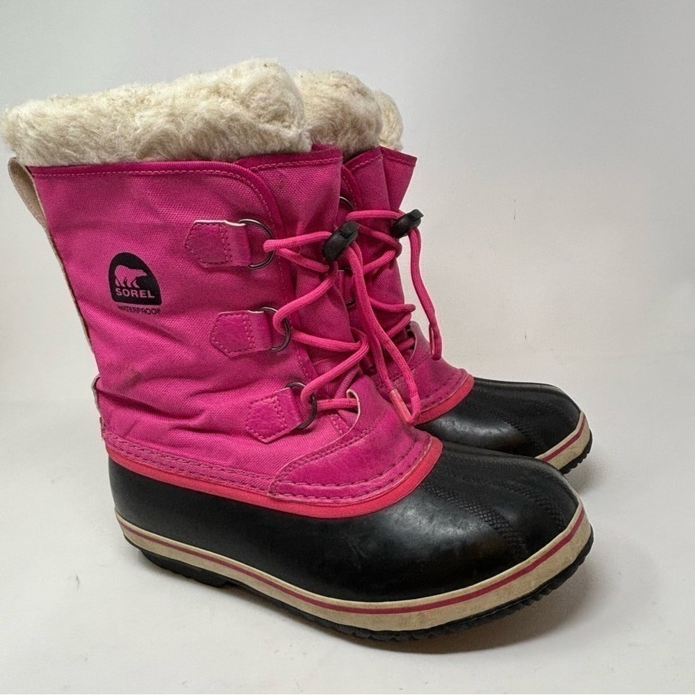 SOREL Women’s Bright Rose YOOT PAC™ Nylon Boots Waterproof Wool Lining S…